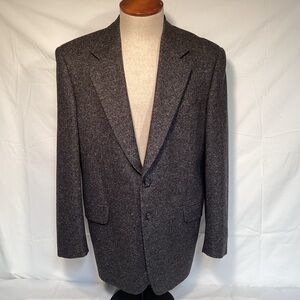 Today’s Man Lamberti Made in Italy Sophisticated Charcoal Men's Blazer Size 44